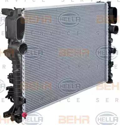 BEHR HELLA Service 8MK 376 718-021 - Radiator, engine cooling autospares.lv