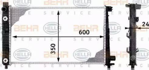 BEHR HELLA Service 8MK 376 713-054 - Radiator, engine cooling autospares.lv