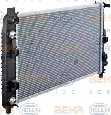 BEHR HELLA Service 8MK 376 713-051 - Radiator, engine cooling autospares.lv