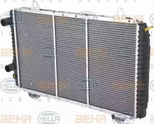 BEHR HELLA Service 8MK 376 717-521 - Radiator, engine cooling autospares.lv