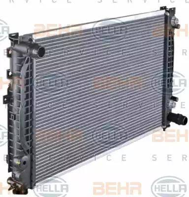 BEHR HELLA Service 8MK 376 720-601 - Radiator, engine cooling autospares.lv