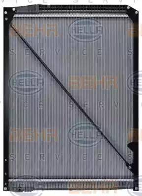 BEHR HELLA Service 8MK 376 721-491 - Radiator, engine cooling autospares.lv