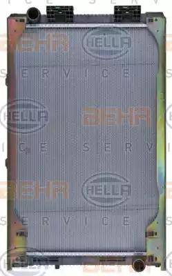 BEHR HELLA Service 8MK 376 721-461 - Radiator, engine cooling autospares.lv