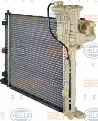 BEHR HELLA Service 8MK 376 721-381 - Radiator, engine cooling autospares.lv