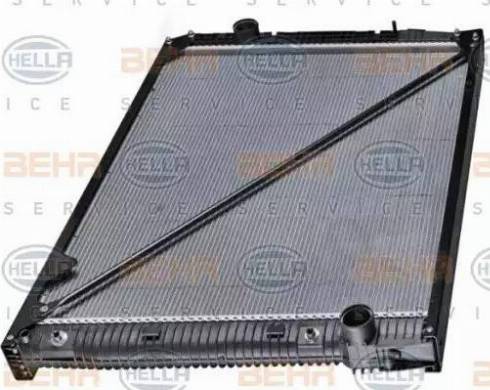 BEHR HELLA Service 8MK 376 721-231 - Radiator, engine cooling autospares.lv