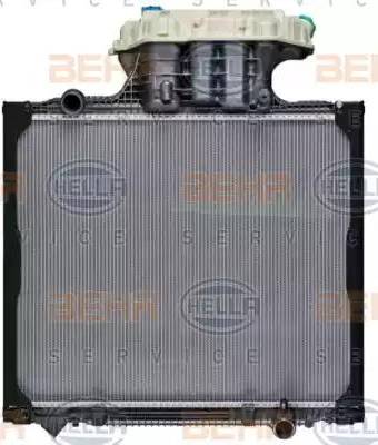 BEHR HELLA Service 8MK 376 721-711 - Radiator, engine cooling autospares.lv