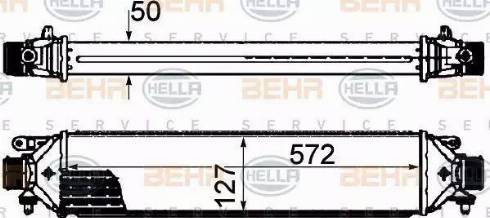 BEHR HELLA Service 8ML 376 899-131 - Intercooler, charger autospares.lv