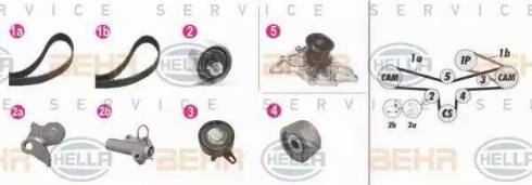 BEHR HELLA Service 8MP 376 809-881 - Water Pump & Timing Belt Set autospares.lv