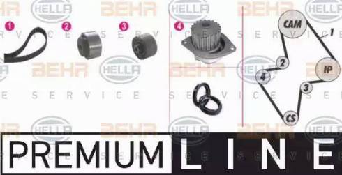 BEHR HELLA Service 8MP 376 805-811 - Water Pump & Timing Belt Set autospares.lv