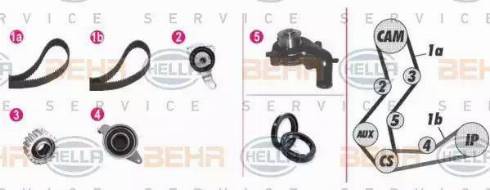 BEHR HELLA Service 8MP 376 806-871 - Water Pump & Timing Belt Set autospares.lv