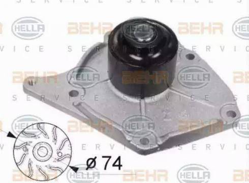 BEHR HELLA Service 8MP 376 800-514 - Water Pump autospares.lv