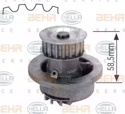 BEHR HELLA Service 8MP 376 800-004 - Water Pump autospares.lv