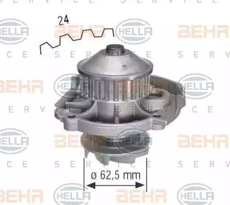 BEHR HELLA Service 8MP 376 800-304 - Water Pump autospares.lv