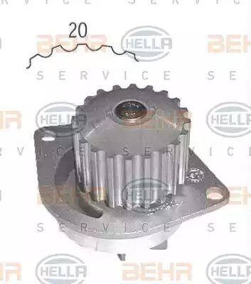 BEHR HELLA Service 8MP 376 800-754 - Water Pump autospares.lv