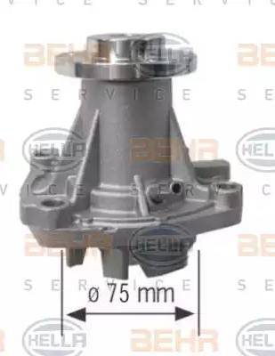 BEHR HELLA Service 8MP 376 801-464 - Water Pump autospares.lv