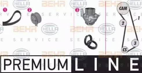 BEHR HELLA Service 8MP 376 801-801 - Water Pump & Timing Belt Set autospares.lv