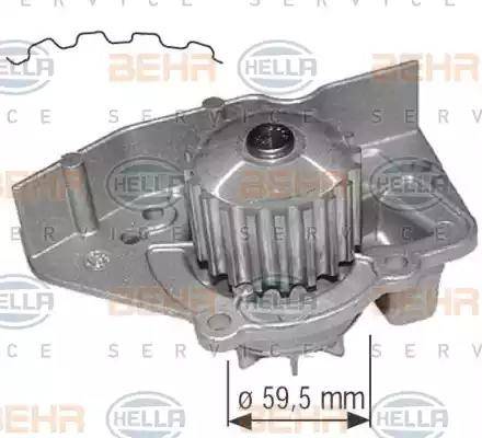 BEHR HELLA Service 8MP 376 801-364 - Water Pump autospares.lv