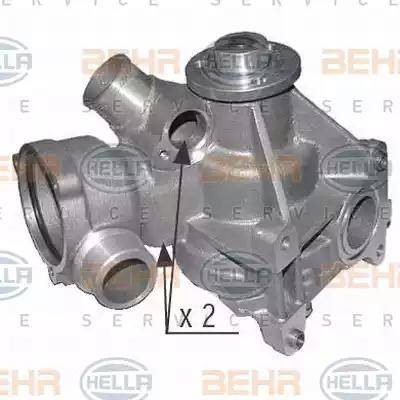 BEHR HELLA Service 8MP 376 803-534 - Water Pump autospares.lv