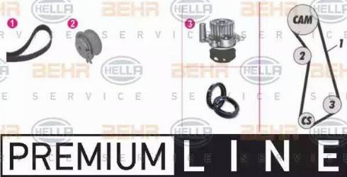 BEHR HELLA Service 8MP 376 803-801 - Water Pump & Timing Belt Set autospares.lv