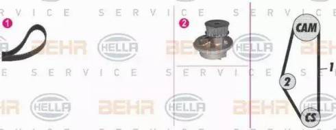 BEHR HELLA Service 8MP 376 814-891 - Water Pump & Timing Belt Set autospares.lv