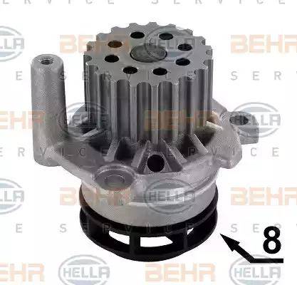 BEHR HELLA Service 8MP 376 810-474 - Water Pump autospares.lv