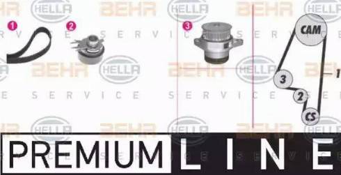 BEHR HELLA Service 8MP 376 812-831 - Water Pump & Timing Belt Set autospares.lv