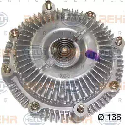 BEHR HELLA Service 8MV 376 758-601 - Clutch, radiator fan autospares.lv