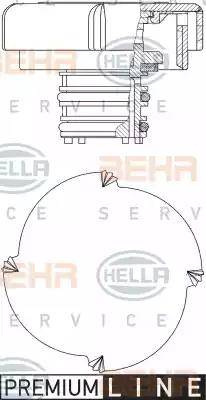 BEHR HELLA Service 8MY 376 743-431 - Sealing Cap, coolant tank autospares.lv