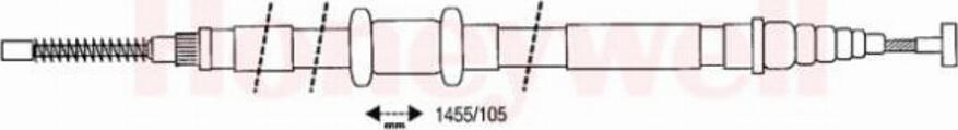 BENDIX 432628 B - Cable, parking brake autospares.lv