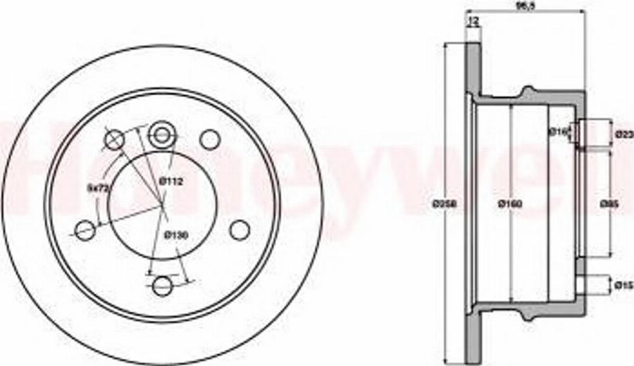 BENDIX 569120 B - Brake Disc autospares.lv