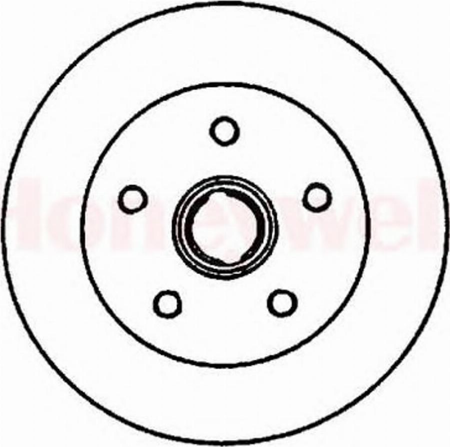 BENDIX 561538 B - Brake Disc autospares.lv