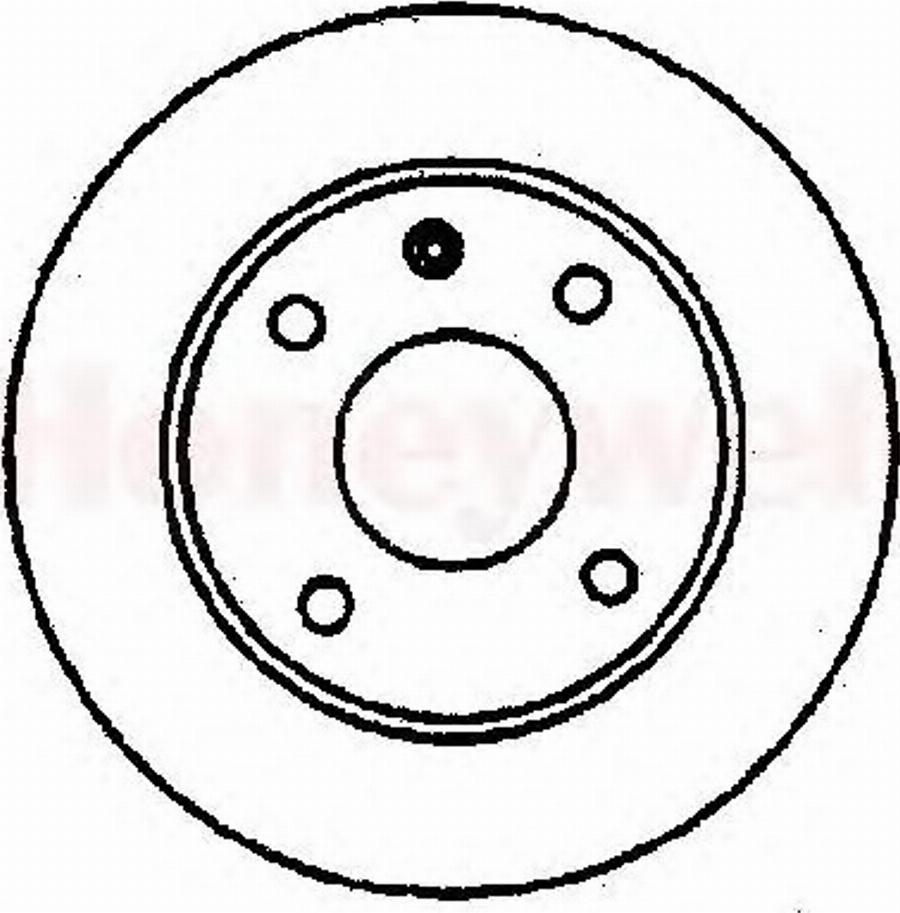 BENDIX 561141 B - Brake Disc autospares.lv