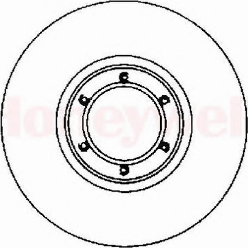 BENDIX 561254 B - Brake Disc autospares.lv