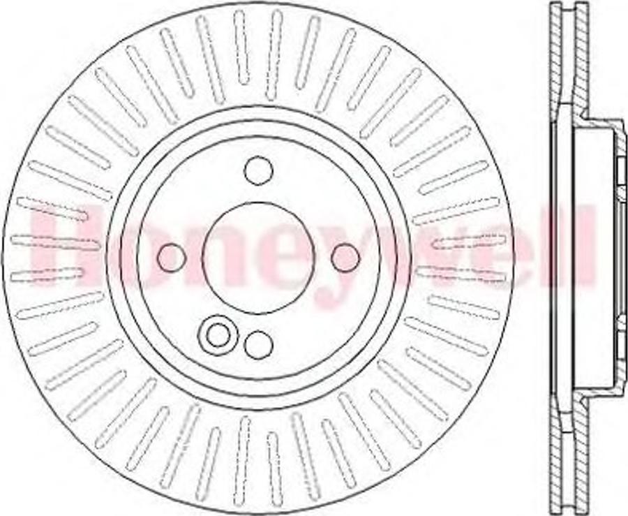 BENDIX 562444B - Brake Disc autospares.lv