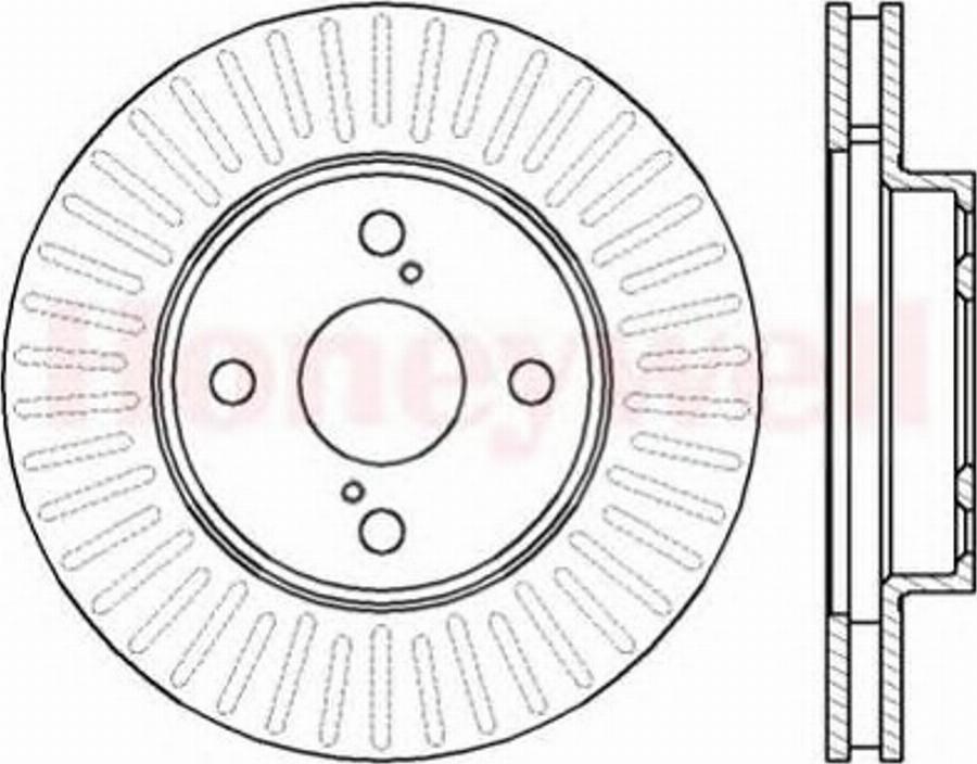 BENDIX 562414 B - Brake Disc autospares.lv