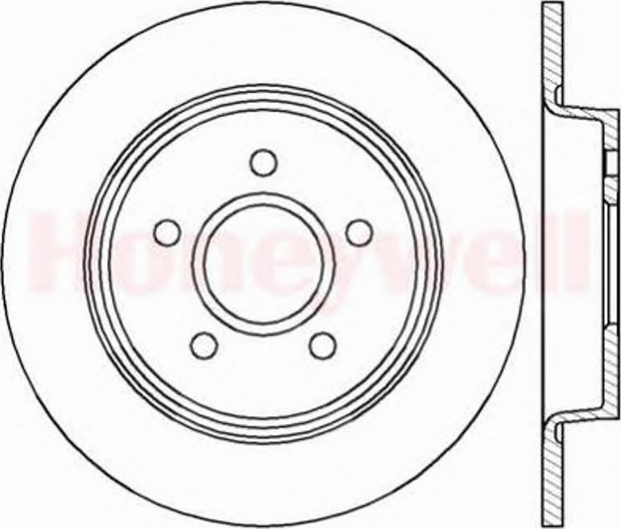 BENDIX 562411B - Brake Disc autospares.lv