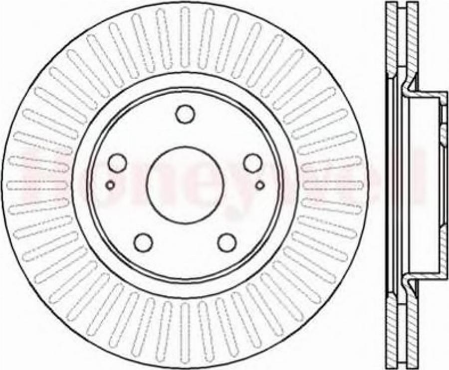 BENDIX 562430B - Brake Disc autospares.lv