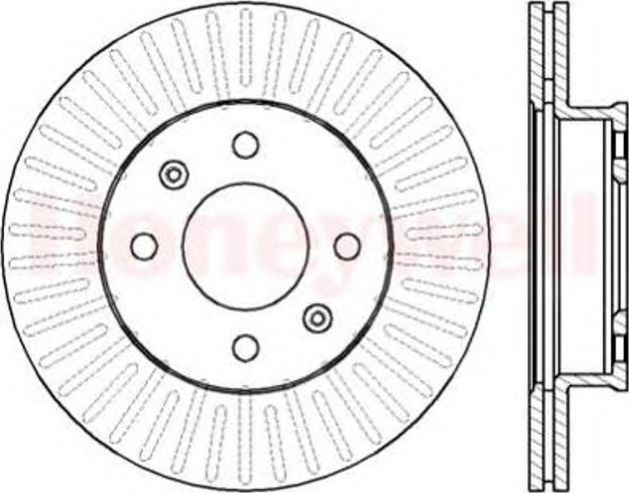 BENDIX 562425B - Brake Disc autospares.lv