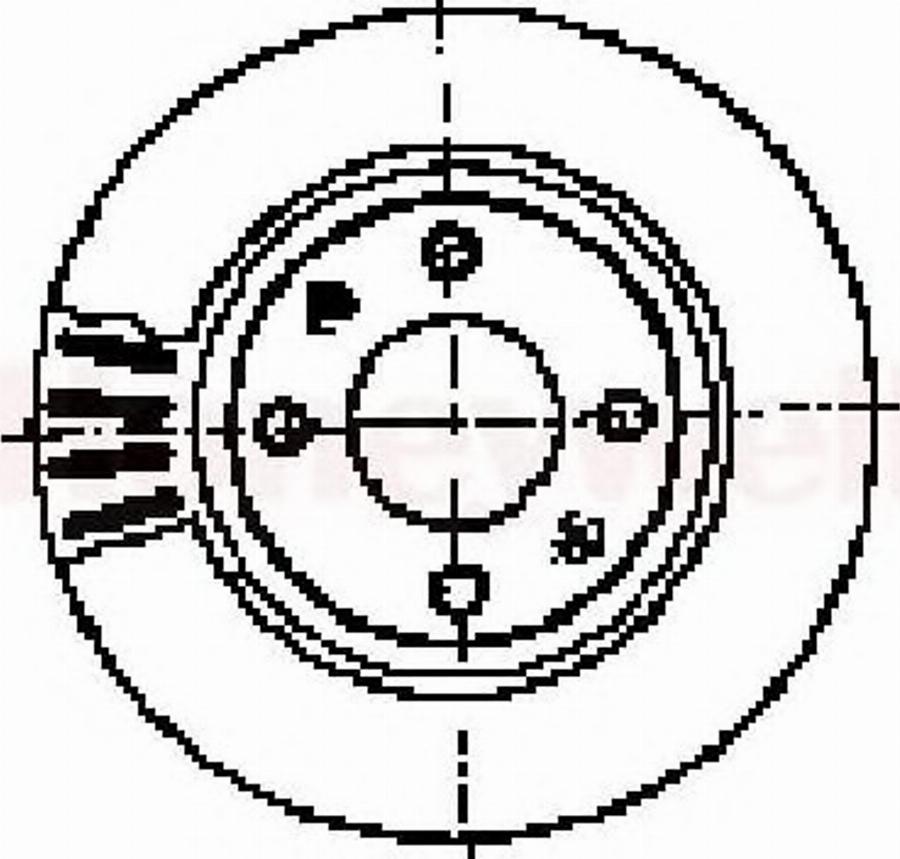 BENDIX 562045 B - Brake Disc autospares.lv