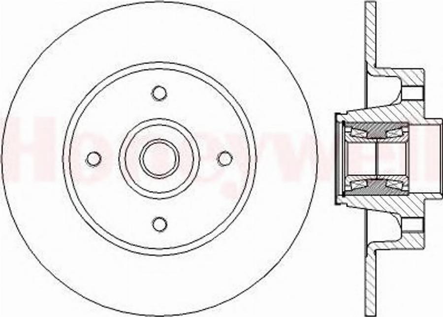 BENDIX 562376B - Brake Disc autospares.lv