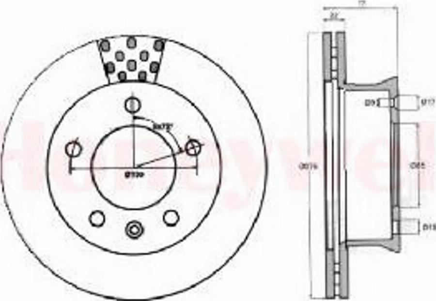 BENDIX 567760 B - Brake Disc autospares.lv