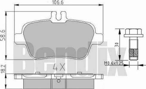 BENDIX 510914 - Brake Pad Set, disc brake autospares.lv