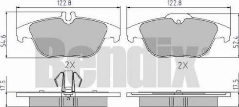 BENDIX 510547 - Brake Pad Set, disc brake autospares.lv