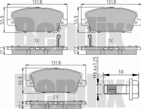 BENDIX 510534 - Brake Pad Set, disc brake autospares.lv