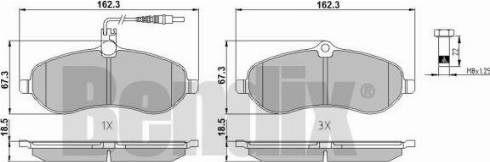 BENDIX 510530 - Brake Pad Set, disc brake autospares.lv