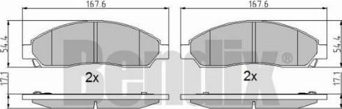 BENDIX 510691 - Brake Pad Set, disc brake autospares.lv