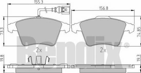 BENDIX 510602 - Brake Pad Set, disc brake autospares.lv