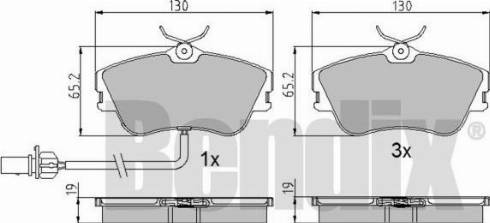 BENDIX 510634 - Brake Pad Set, disc brake autospares.lv