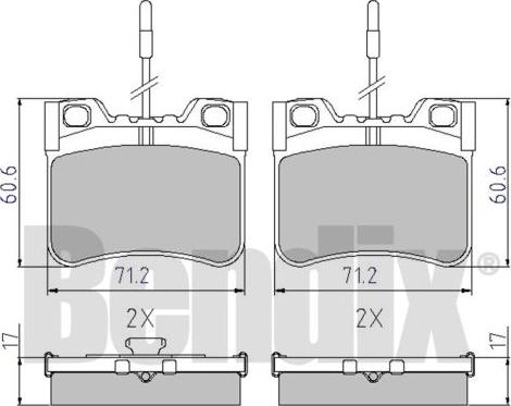 BENDIX 510116 - Brake Pad Set, disc brake autospares.lv