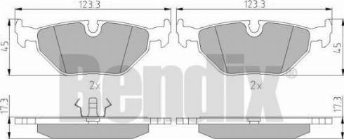 BENDIX 510134 - Brake Pad Set, disc brake autospares.lv